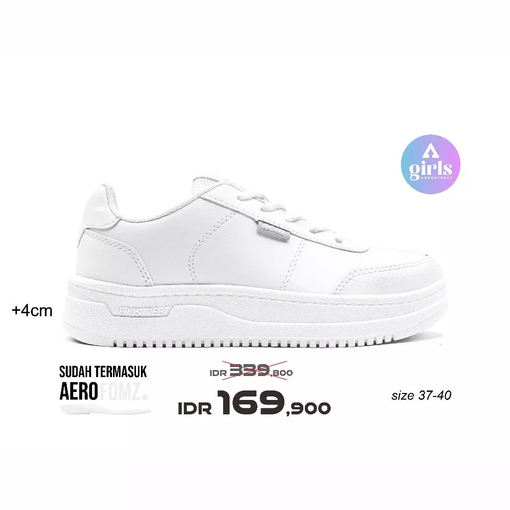 Aerostreet Leona Putih Putih