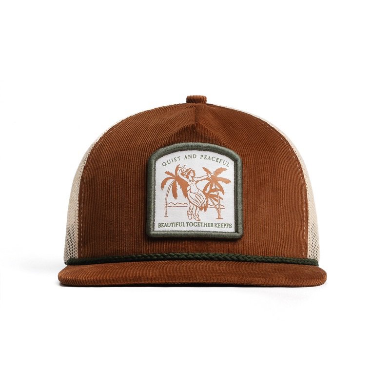 KEEPFS | Topi Trucker Ropehat Camel Cream | Quiet