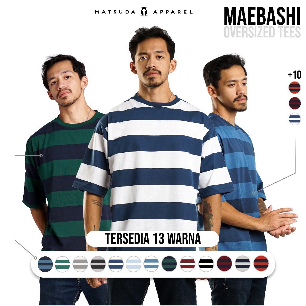 MATSUDA Kaos Oversize Stripe Maebashi