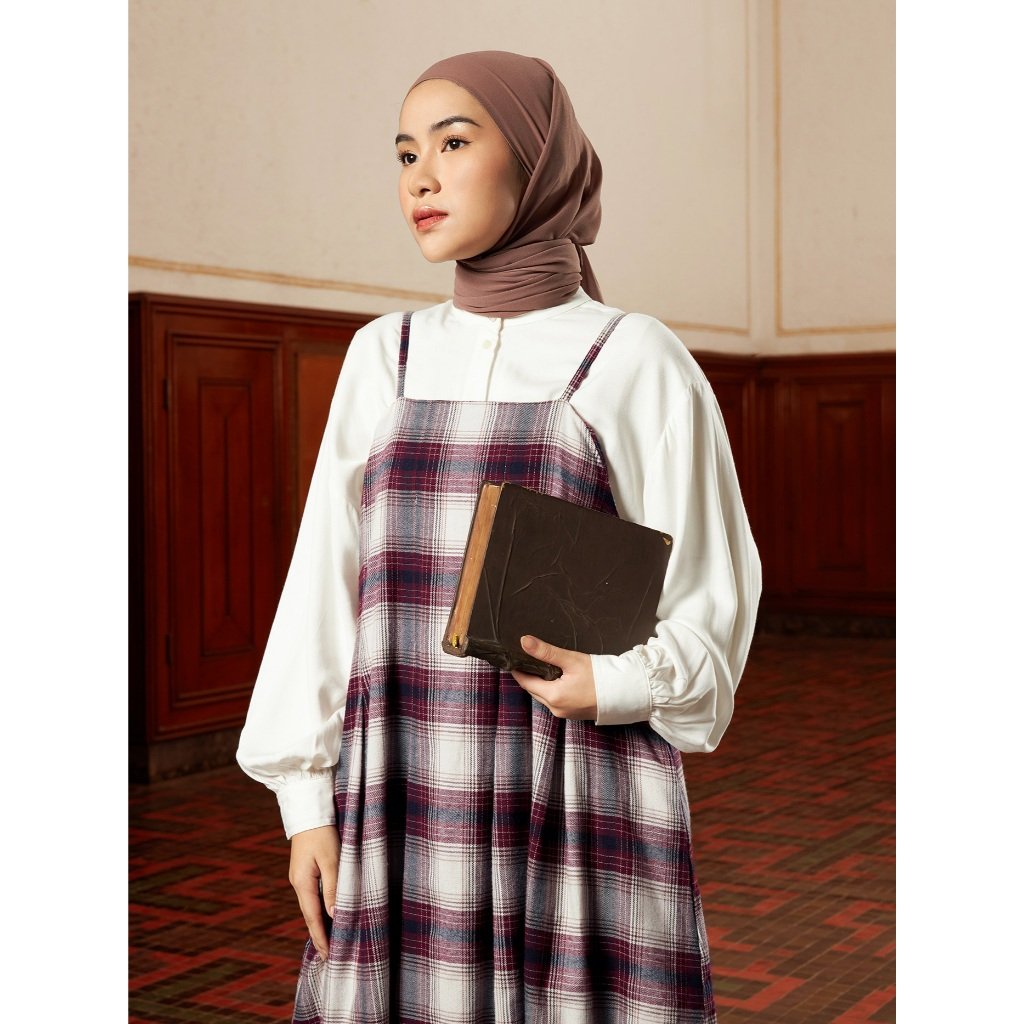 THENBLANK | Flannel Sleeveless Dress